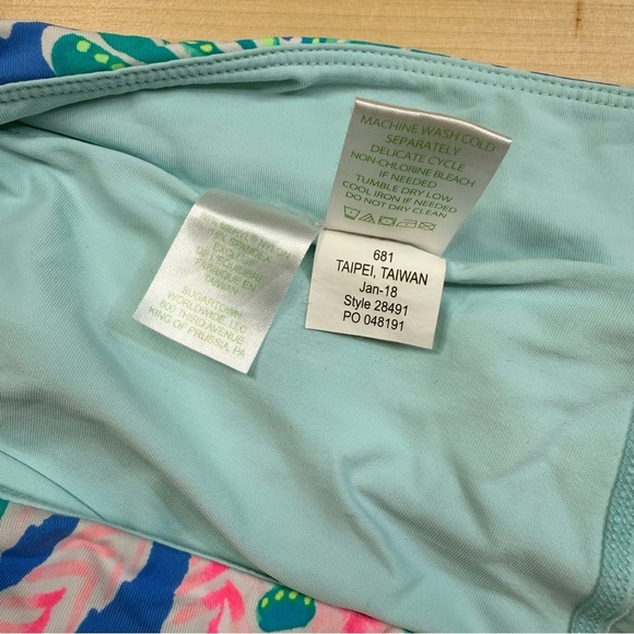 Lilly Pulitzer Luxletic UPF 50+ Emalee Ruffled Jet Stream Skort Women's Large - Picture 7 of 11